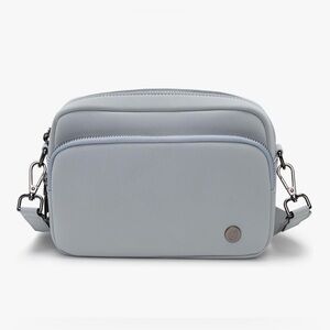 Icy Blue Crossbody Bag with Removable and Adjustable Strap